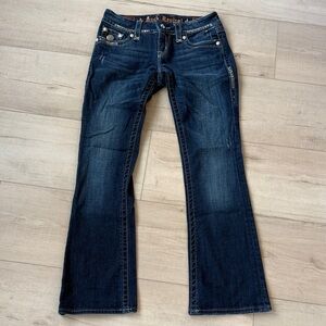 Women's Rock Revival jeans size 28 Celine boot Embellished Denim Western